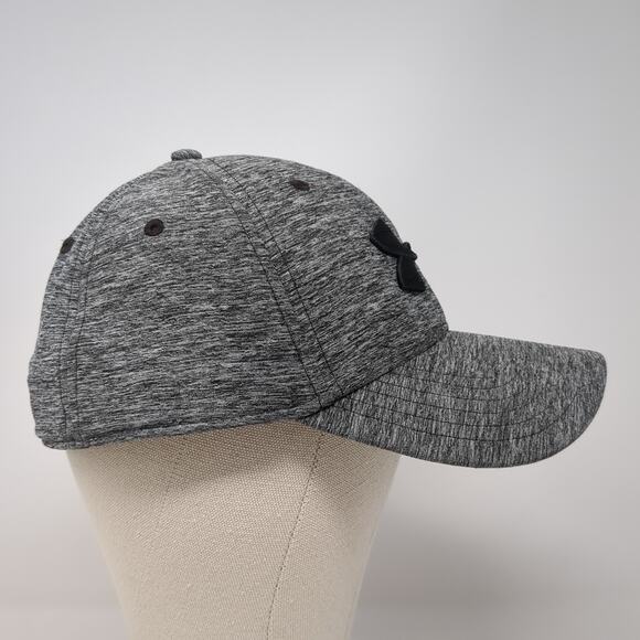 Under Armour Fitted Baseball Cap Gray XL Embroidered Vented Holes 6 Panel - Picture 5 of 9